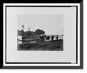 Historic Framed Print, Syout - pont sur le grand canal.F&eacute;lix Teynard.,  17-7/8" x 21-7/8"