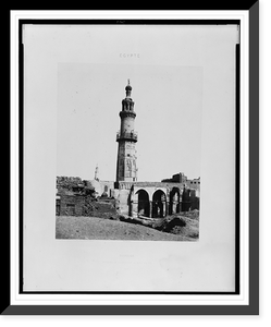 Historic Framed Print, Djirdjeh - mosqu&eacute;e en ruines sur le bord du Nil.F&eacute;lix Teynard.,  17-7/8" x 21-7/8"