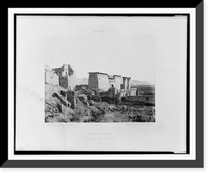 Historic Framed Print, M&eacute;d&icirc;net-Abou (Th&egrave;bes) - constructions ant&eacute;rieures - vue g&eacute;n&eacute;rale.F&eacute;lix Teynard.,  17-7/8" x 21-7/8"