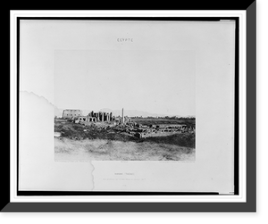 Historic Framed Print, Karnak (Th&egrave;bes) - vue g&eacute;n&eacute;rale des ruines prise du sud-est, en T.F&eacute;lix Teynard.,  17-7/8" x 21-7/8"