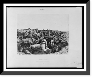 Karnak (Th&egrave;bes) - sphinx a t&ecirc;te humaine et a t&ecirc;te de b&eacute;lier, en Y.F&eacute;lix Teynard, Antique Wall Art