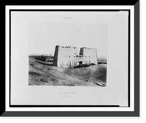 Historic Framed Print, Edfou (Apollonoiolis [sic] Magna) - vue g&eacute;n&eacute;rale du temple.F&eacute;lix Teynard.,  17-7/8" x 21-7/8"