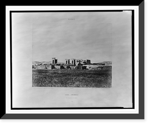 Historic Framed Print, D&eacute;b&ocirc;d (Parembole) - vue g&eacute;n&eacute;rale des ruines.F&eacute;lix Teynard.,  17-7/8" x 21-7/8"