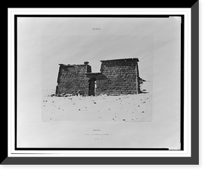 Historic Framed Print, S&eacute;bo&ucirc;ah - temple - vue g&eacute;n&eacute;rale du pyl&ocirc;ne.F&eacute;lix Teynard phot.,  17-7/8" x 21-7/8"