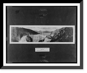 Historic Framed Print, Overflow, Roosevelt Dam,  17-7/8" x 21-7/8"