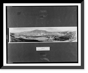 Historic Framed Print, [Panorama, Coulee Dam],  17-7/8" x 21-7/8"