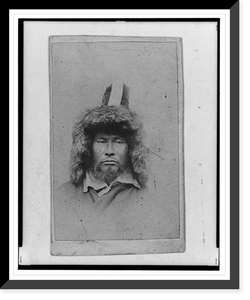 Historic Framed Print, [Head-and shoulders portrait of man, seated, facing front],  17-7/8" x 21-7/8"