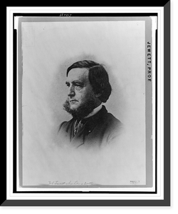 Historic Framed Print, [Prof. Charles Coffin Jewett, head-and-shoulders portrait, facing left],  17-7/8" x 21-7/8"