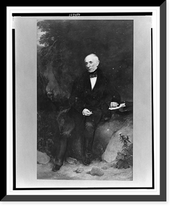 Historic Framed Print, [William Wordsworth, full-length portrait, seated, facing slightly left],  17-7/8" x 21-7/8"