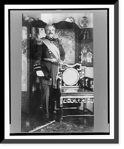 Adna R. Chaffee, full-length portrait, wearing uniform, standing next to chair, facing front, Historic Reproduction