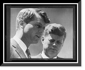 Historic Framed Print, John F. und Robert F. Kennedy,  17-7/8" x 21-7/8"