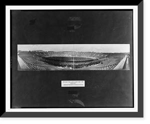 Historic Framed Print, First scrimmage in the Yale Bowl,  17-7/8" x 21-7/8"