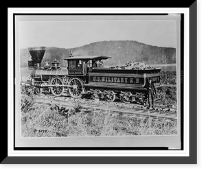 General Haupt", the confiscated Orange and Alexandria Railroad locomotive named for the first chief of our military railway service", Vintage Print