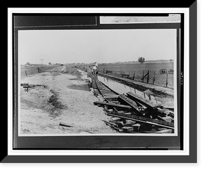 Antique Railway Print - Railroads & Depots - Two men standing