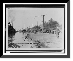 Memphis, Tenn., looking up stream, riverfront, Historic Reproduction