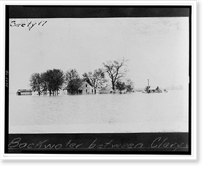 Historic Photo Print - Missouri - Backwater between Claryville