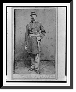 Colonel G&eacute;za Milah&oacute;tzy, Union officer in the 24th Illinois Infantry Regiment, full-length portrait, standing, facing front.Webster's Bros, Historic Print