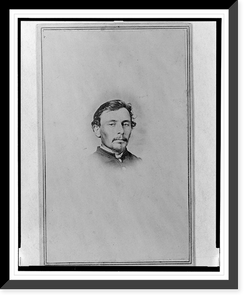 Historic Framed Print, [Lieutenant Colonel Jacob Glass, Union officer in the 32nd Indiana Regiment, bust portrait, facing front].Chandler & Anderson, Madison, Indiana.,  17-7/8" x 21-7/8"