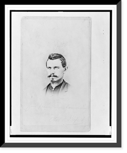 1st Lieutenant Charles Reifert (Reiffert), Union officer in the 32nd Indiana Regiment, bust portrait, facing front, Historic Reproduction