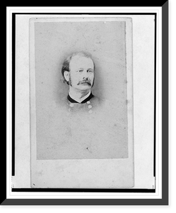 Historic Framed Print, [Major General Lovell H. Rousseau, Union officer, bust portrait, facing front],  17-7/8" x 21-7/8"