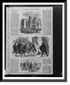 Southern secessionists raise flag at Yale College, Historic Print