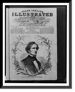 Historic Framed Print, Jefferson Davis, first president of the new Southern Confederacy.photographed by Brady.,  17-7/8" x 21-7/8"