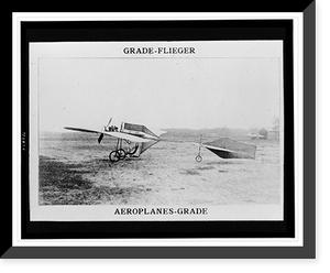 Historic Framed Print, Grade-Flieger Aeroplanes-grade.,  17-7/8" x 21-7/8"