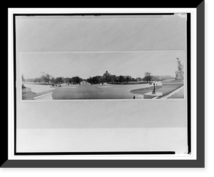 Historic Framed Print, Panorama from Capitol plaza,  17-7/8" x 21-7/8"