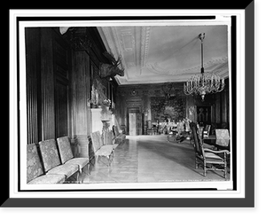 Historic Framed Print, The state dining room, White House, [Washington, D.C.],  17-7/8" x 21-7/8"