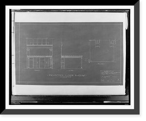 Alterations to a drugstore (Peoples Drug Store"), 1323 F Street, N.W., Washington, D.C. Projection of show windows", Vintage Wall Art