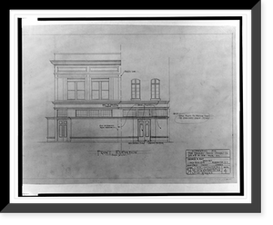 Alterations to a drugstore (Peoples Drug Store"), 1000 F Street, N.W., Washington, D.C. Front elevation", Historic Print