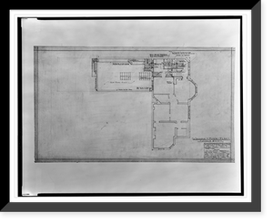 Alterations to a drugstore (Peoples Drug Store No. 10"), 18th Street and Columbia Road, N.W. (lot 822, sq. 2560), Washington, D.C. Second floor plan" Classic, Vintage Wall Art