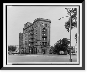 Historic Framed Print, Home Savings Bank building, corner of K Street, 7th Street and New York Avenue N.W. [Washington, D.C.],  17-7/8" x 21-7/8"