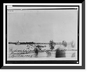 Poydras, La., scene of artificial crevasse from river, Antique Poster