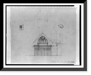 Alterations to an Episcopal church (St. Margaret's Church"), Connecticut Avenue and Bancroft Place, N.W., Washington, D.C. Elevation sketch" Classic, Antique Poster