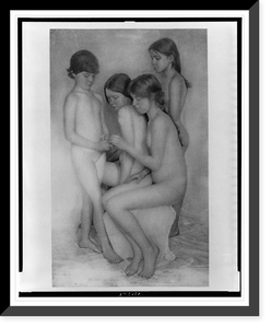 Historic Framed Print, Nude - 3,  17-7/8" x 21-7/8"