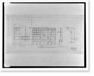 Historic Architecture - Washington DC - Row house for P.A. Drury, 1721 (1)