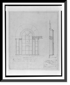 Row house for P.A. Drury, 1721 Rhode Island Avenue, Washington, D.C. Palladian window, Vintage Print