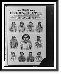 The Modoc indians.from photographs taken by C.F. sic Watkins, San Francisco, Antique Poster