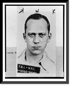 Antique Portrait - F.B.I. mug shot of Heinrich Harm Heinck