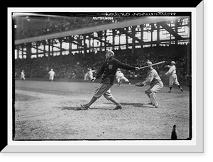 Historic Framed Print, Mathewson at bat, Giants,  17-7/8" x 21-7/8"