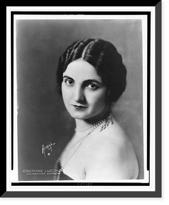 Josephine Lucchese, colorature soprano.Alfred's, L.A, Vintage Poster
