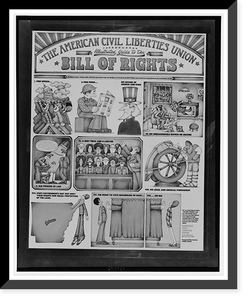 The American Civil Liberties Union : illustrated guide to the Bill of Rights, Vintage Poster