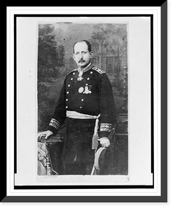 Historic Framed Print, [Ram&oacute;n Corona, three-quarter length portrait, standing, facing front],  17-7/8" x 21-7/8"