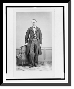 Historic Framed Print, [F. Mej&iacute;a, full-length portrait, facing front],  17-7/8" x 21-7/8"