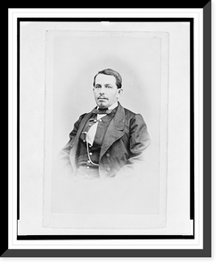 Historic Framed Print, [Miguel Negrete, half-length portrait, facing front],  17-7/8" x 21-7/8"