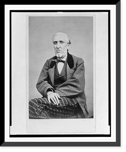 Historic Framed Print, [Three-quarter length portrait of a man, seated, facing front],  17-7/8" x 21-7/8"