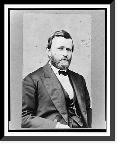 Antique Portrait - Ulysses S. Grant, half-length portrait, facing front