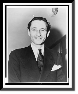 Russian pianist George Chavchavadze, head-and-shoulders portrait, facing front, Vintage Poster