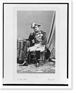 Vintage Portrait - General Louis Forey - Framed Wall Art Gift Idea